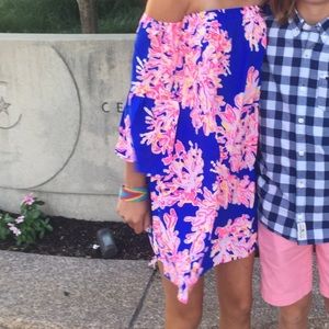 Lilly Pulitzer off the shoulder dress